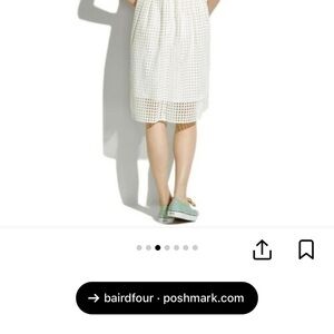 Madewell White Midi Skirt